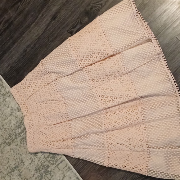 🔥🔥Eliza J blush Easter teared pleated lace skirt pockets 2 - Picture 5 of 16